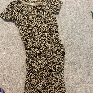 Old Navy leopard maternity dress XS